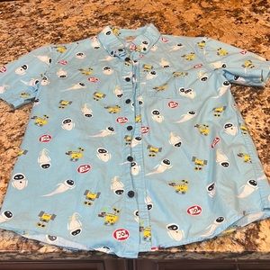 Disney Pixar Wall-E Button Down Shirt - Small